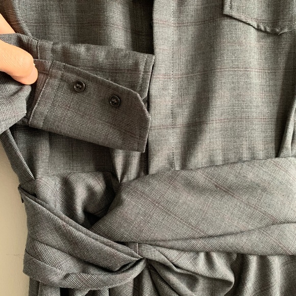 Isabel Marant Nolla Grey Knotted dress virgin wool - Picture 8 of 16